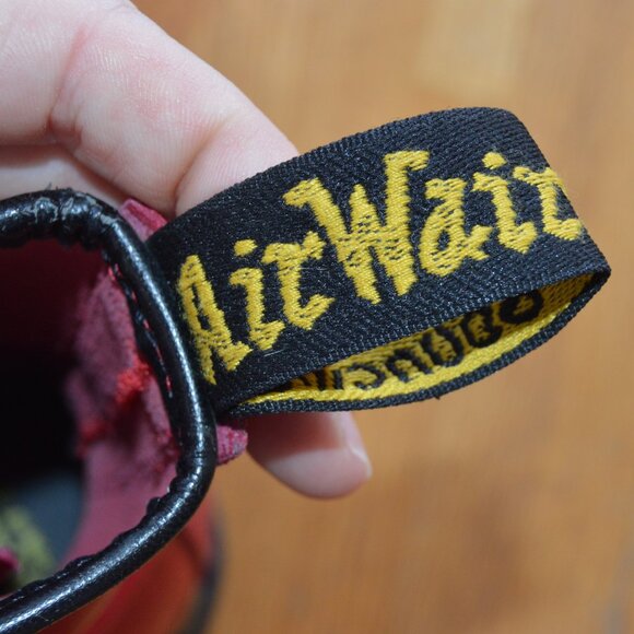 Bright Red Lace Up Dr. Martens Size EU 41 US 9 - Picture 4 of 6